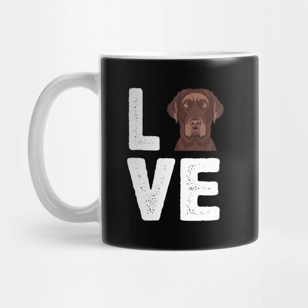 Chocolate Lab I Love My Chocolate Lab by Weirdcore